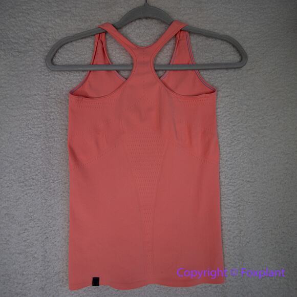 Ivivva *discoloration* tank top orange red, women size 12 - Picture 9 of 14